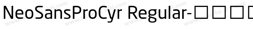 NeoSansProCyr Regular字体转换